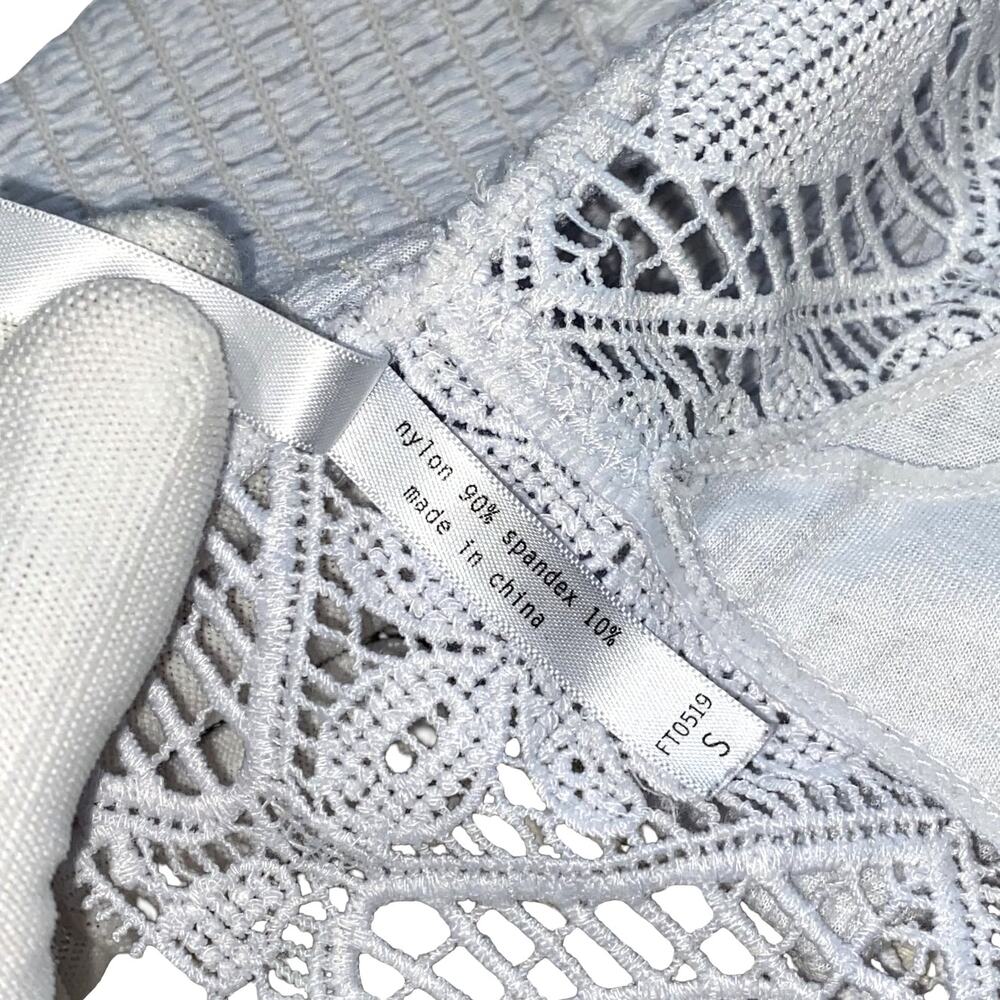 Anemone Light Blue Maya Crochet Lace Bralette Size Small - Picture 4 of 6